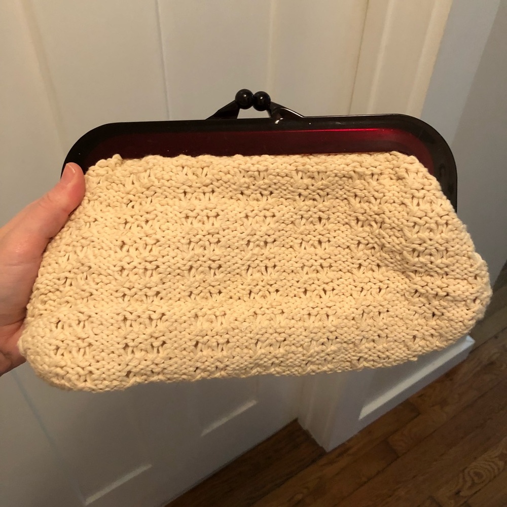 Woven vintage clutch